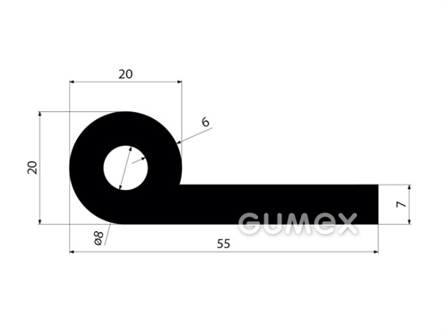 GUMMIPROFILE P-FORM - EPDM